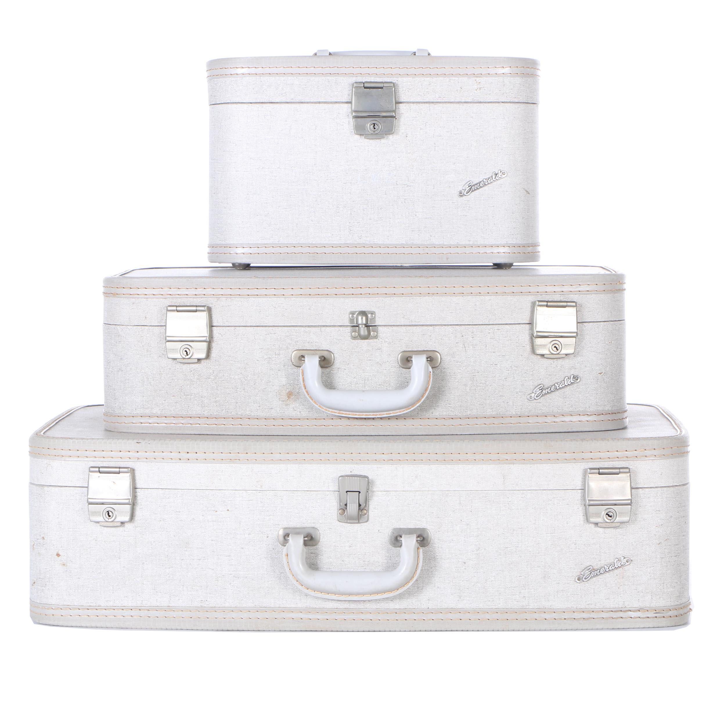 Vintage Luggage Set by Emerald