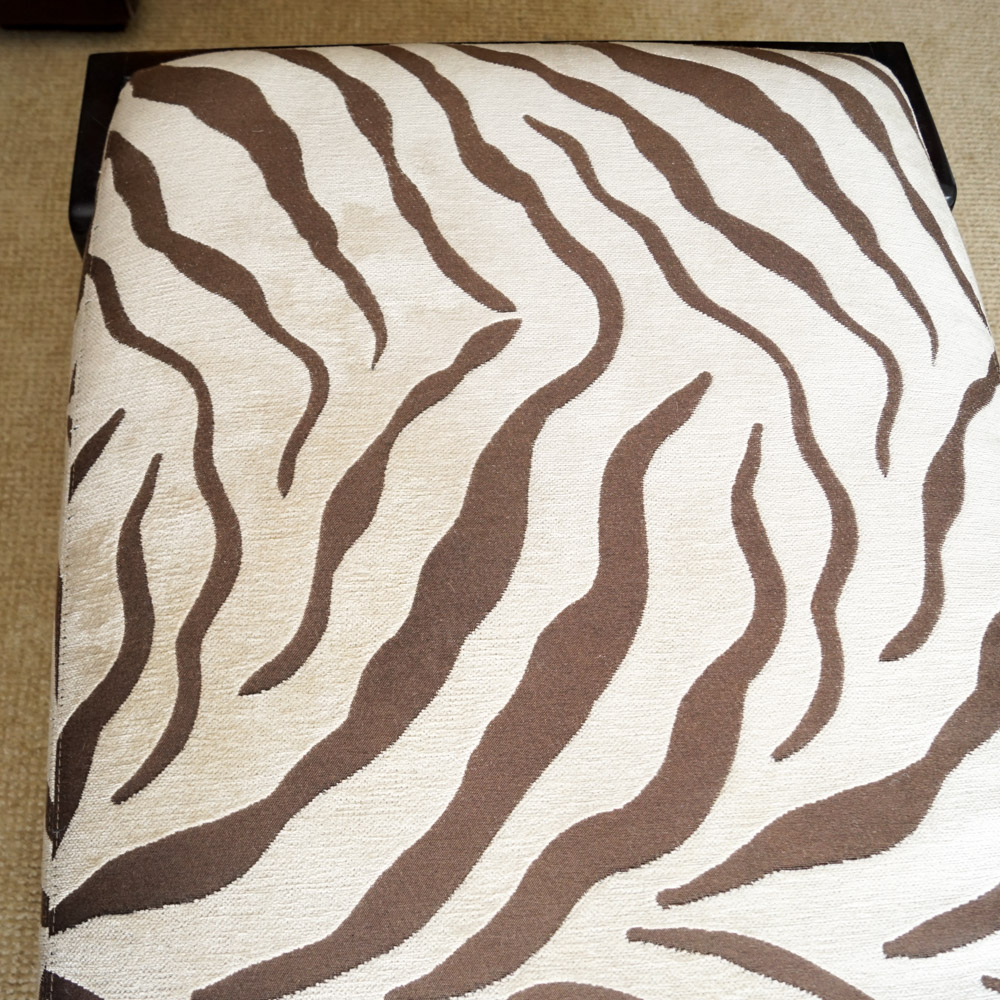 Zebra Print Bench by Drexel Heritage