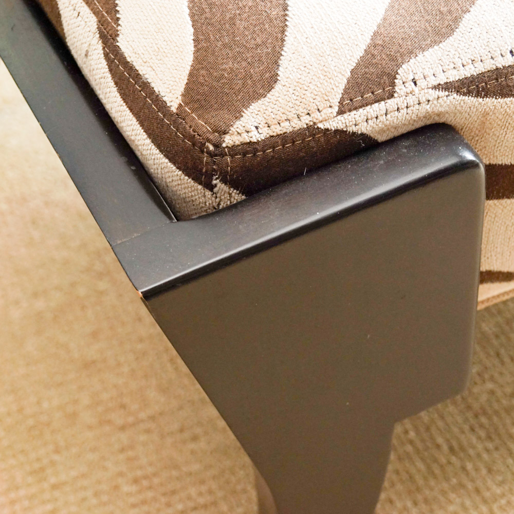 Zebra Print Bench by Drexel Heritage