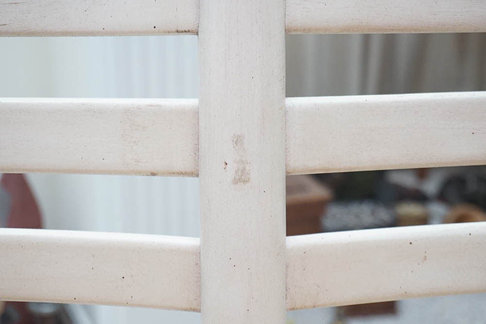 French Provincial Ladder Back Settee