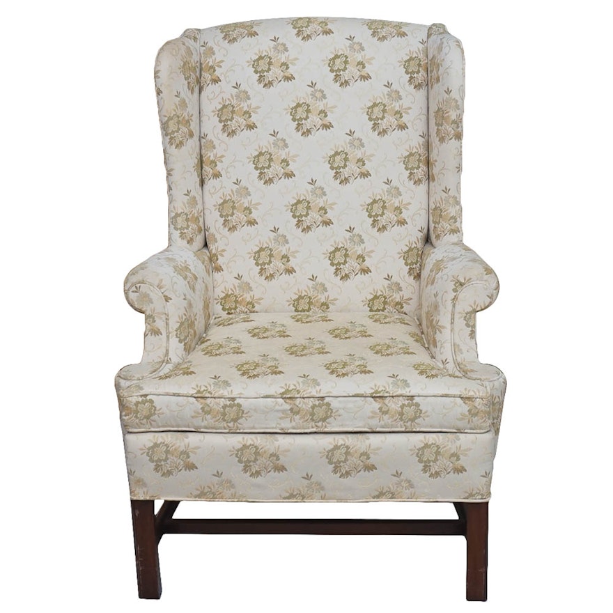 Chippendale Style Wing Back Chair by Hickory Chair