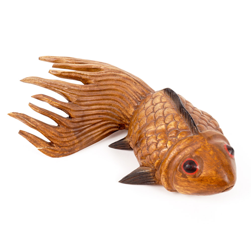 Hand Carved Art Fish Sculpture