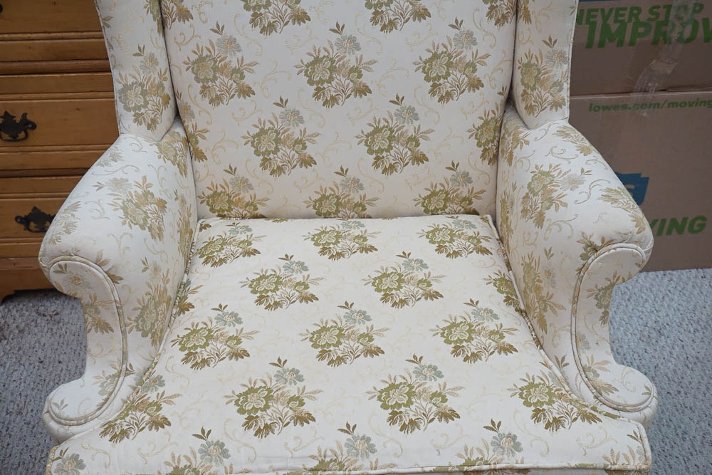 Chippendale Style Wing Back Chair by Hickory Chair