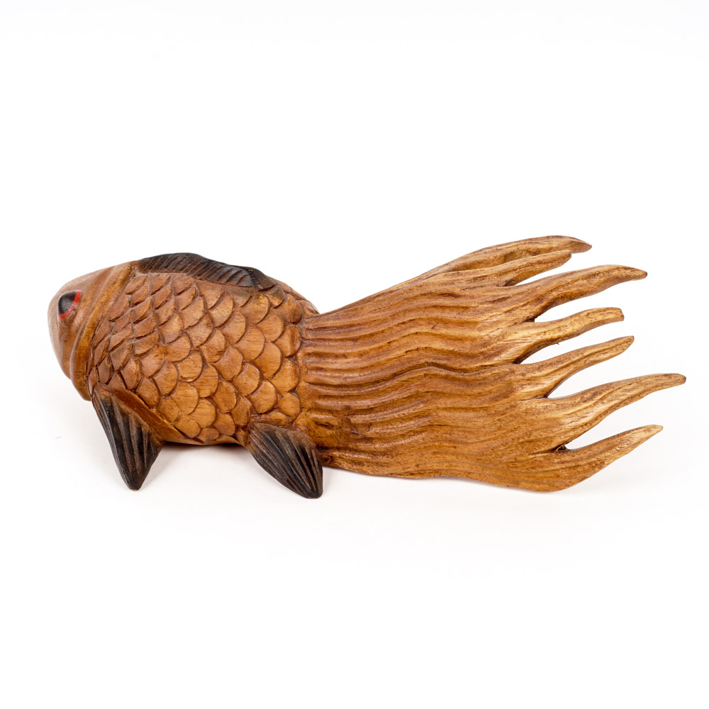 Hand Carved Art Fish Sculpture