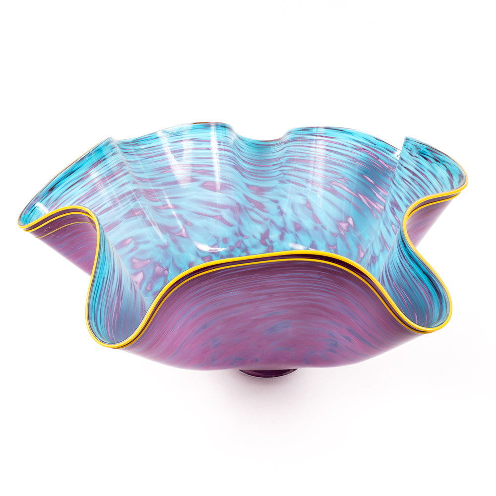 Robert Handley 2008 Hand-Blown Art Glass Vessel