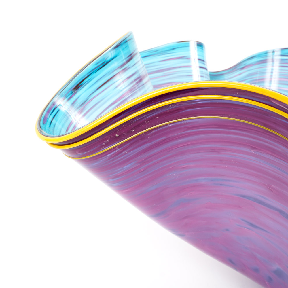 Robert Handley 2008 Hand-Blown Art Glass Vessel