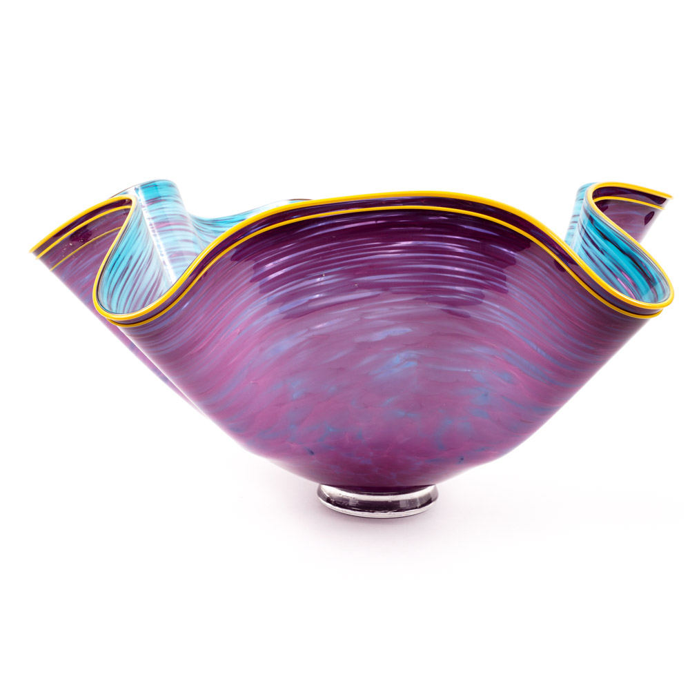 Robert Handley 2008 Hand-Blown Art Glass Vessel
