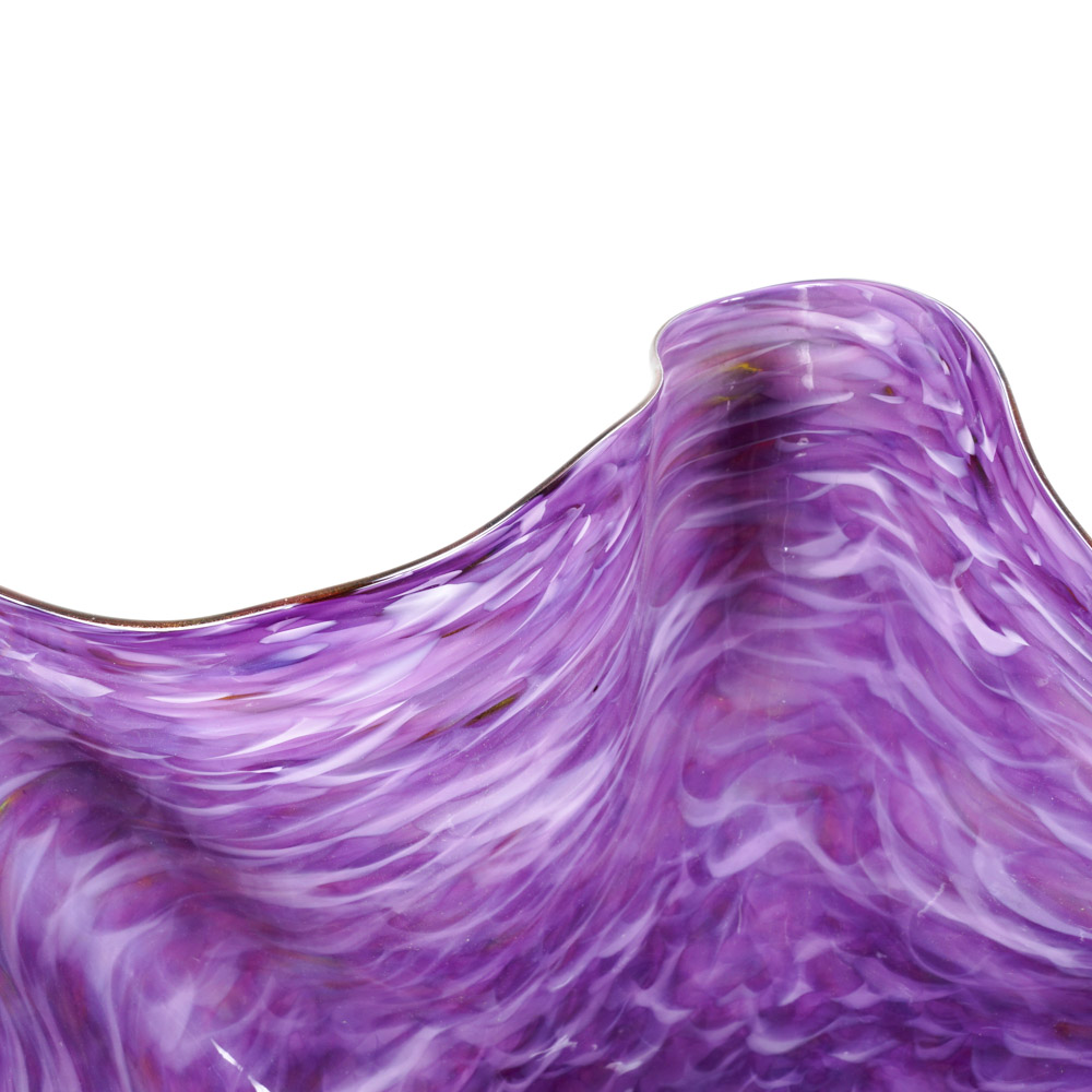 Dirwood 2008 Hand-Blown Artisan "End of Day Glass" Handkerchief Vase