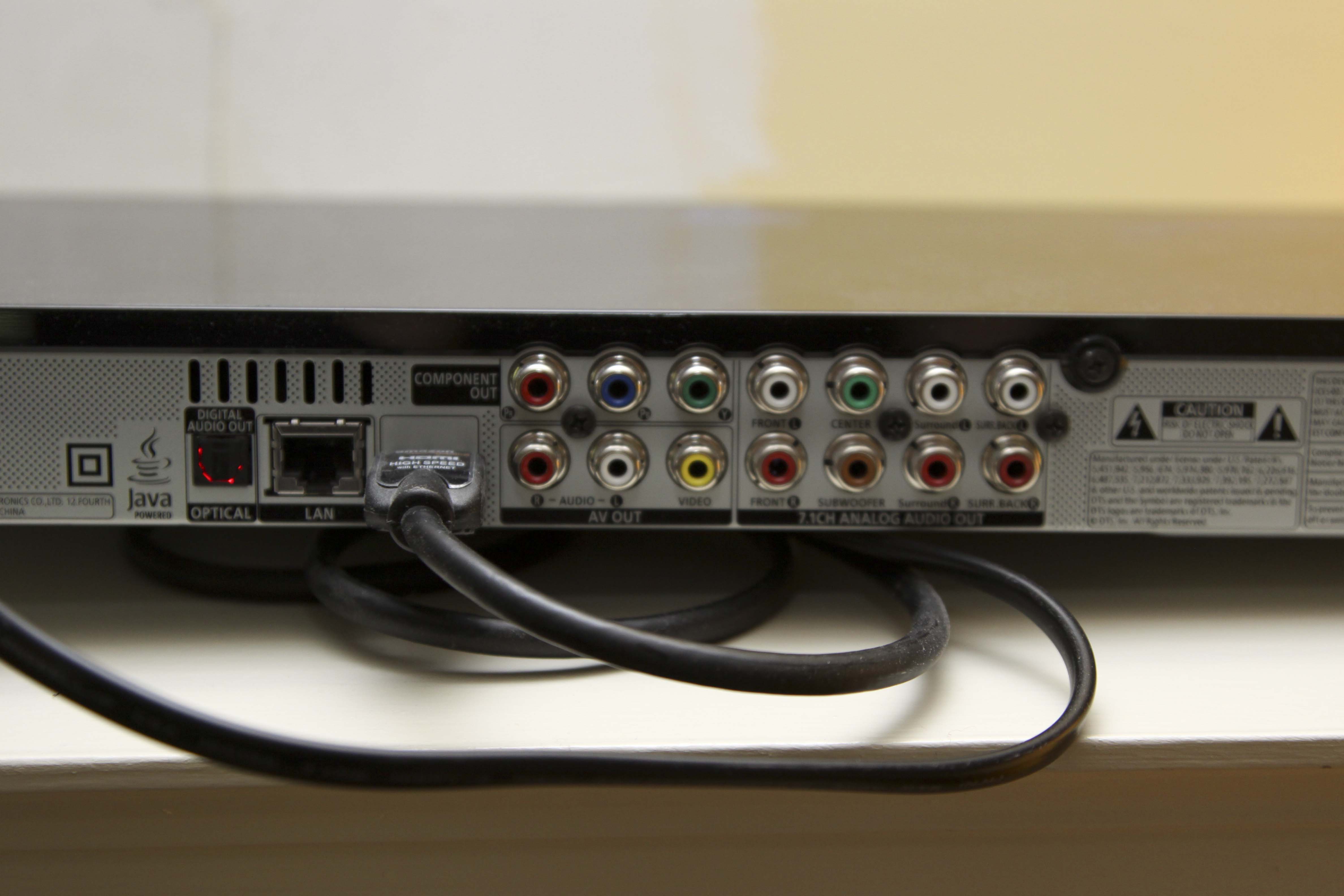 Samsung 46" Television, Samsung Blu-ray, Roku and Apple TV