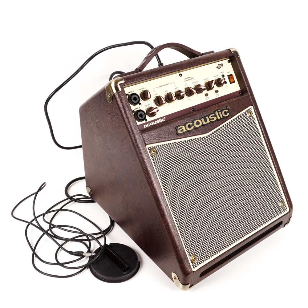Acoustic Brand Guitar Amplifier and Fishman Soundhole Pickup