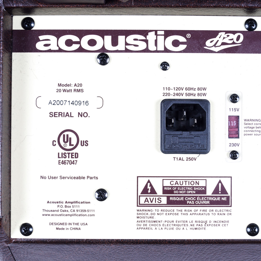 Acoustic Brand Guitar Amplifier and Fishman Soundhole Pickup