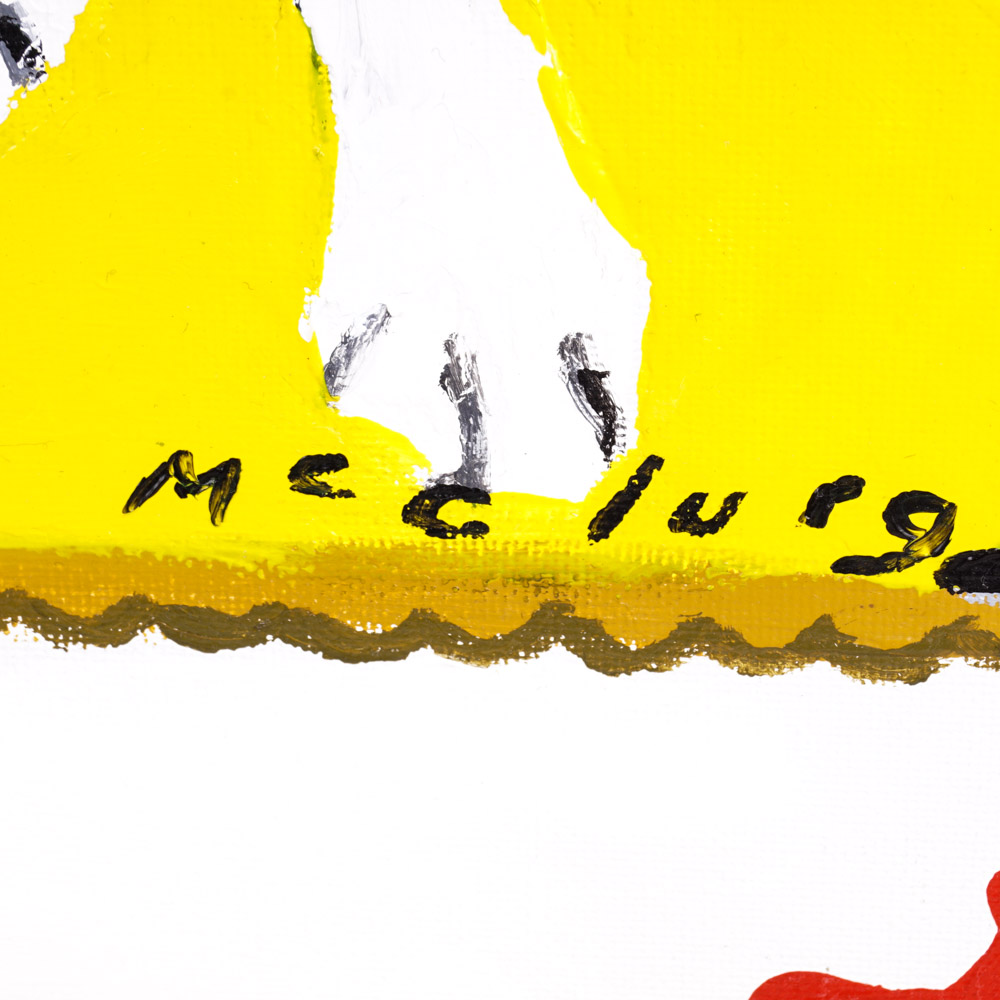 Julia McClurg "Lulu Bella" Oil Paintings of Black and White Dogs