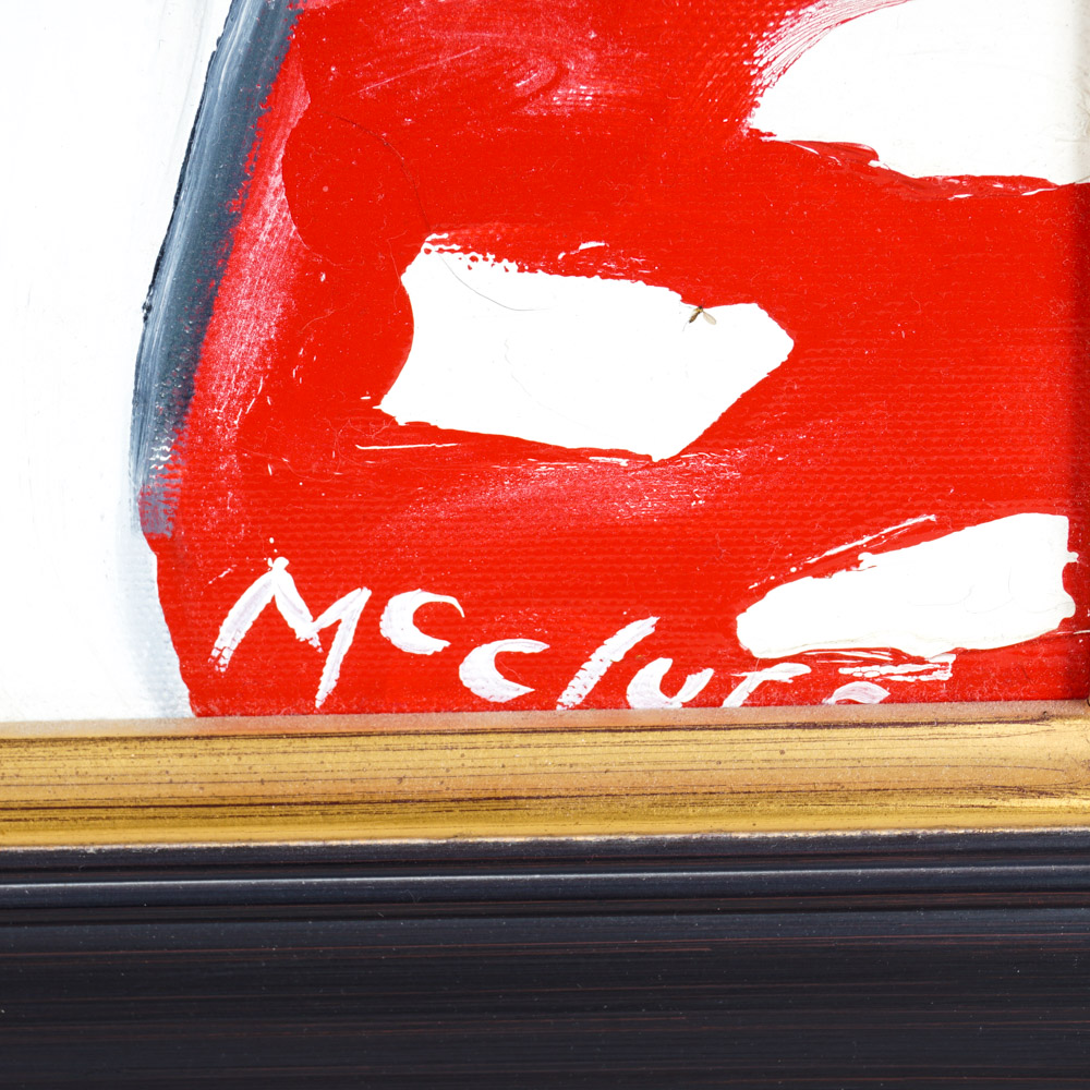 Julia McClurg "Lulu Bella" Oil Paintings of Black and White Dogs