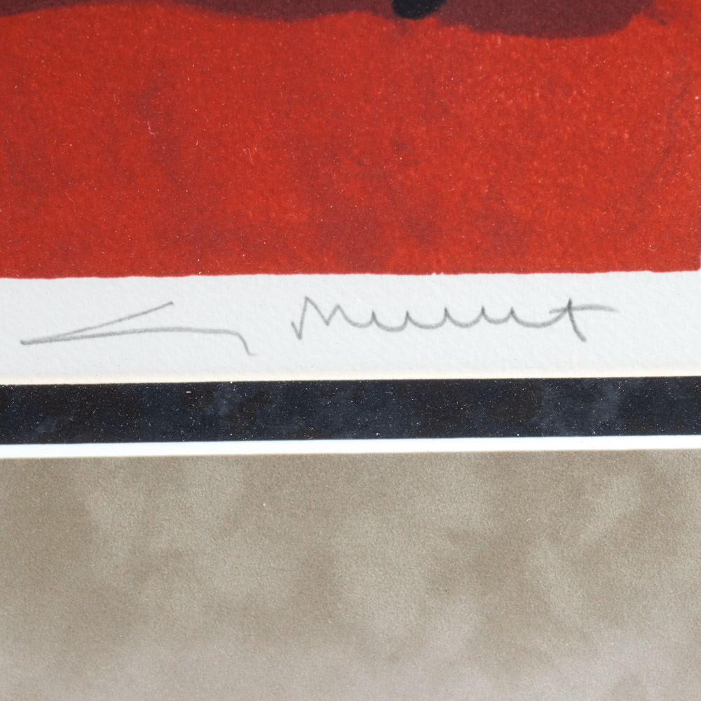 Guy Buffet Limited Edition Lithograph on Paper "Race of the Great Vintages"