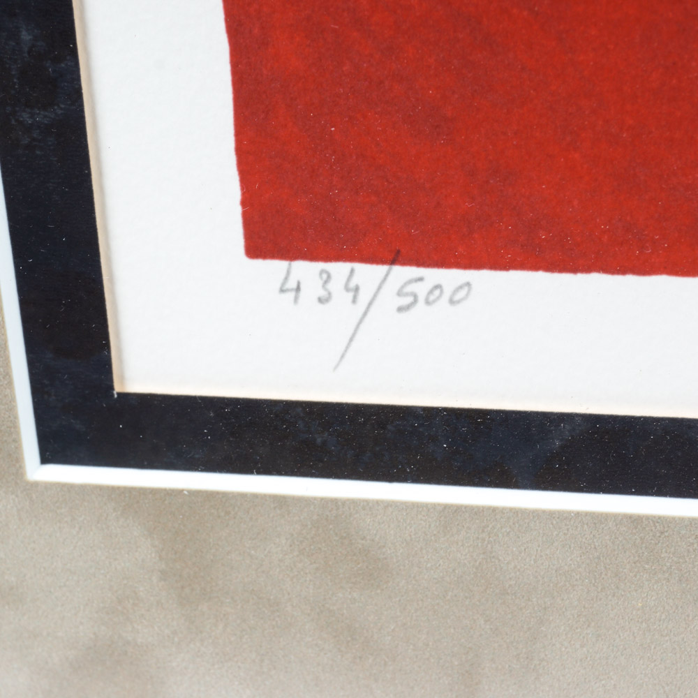 Guy Buffet Limited Edition Lithograph on Paper "Race of the Great Vintages"