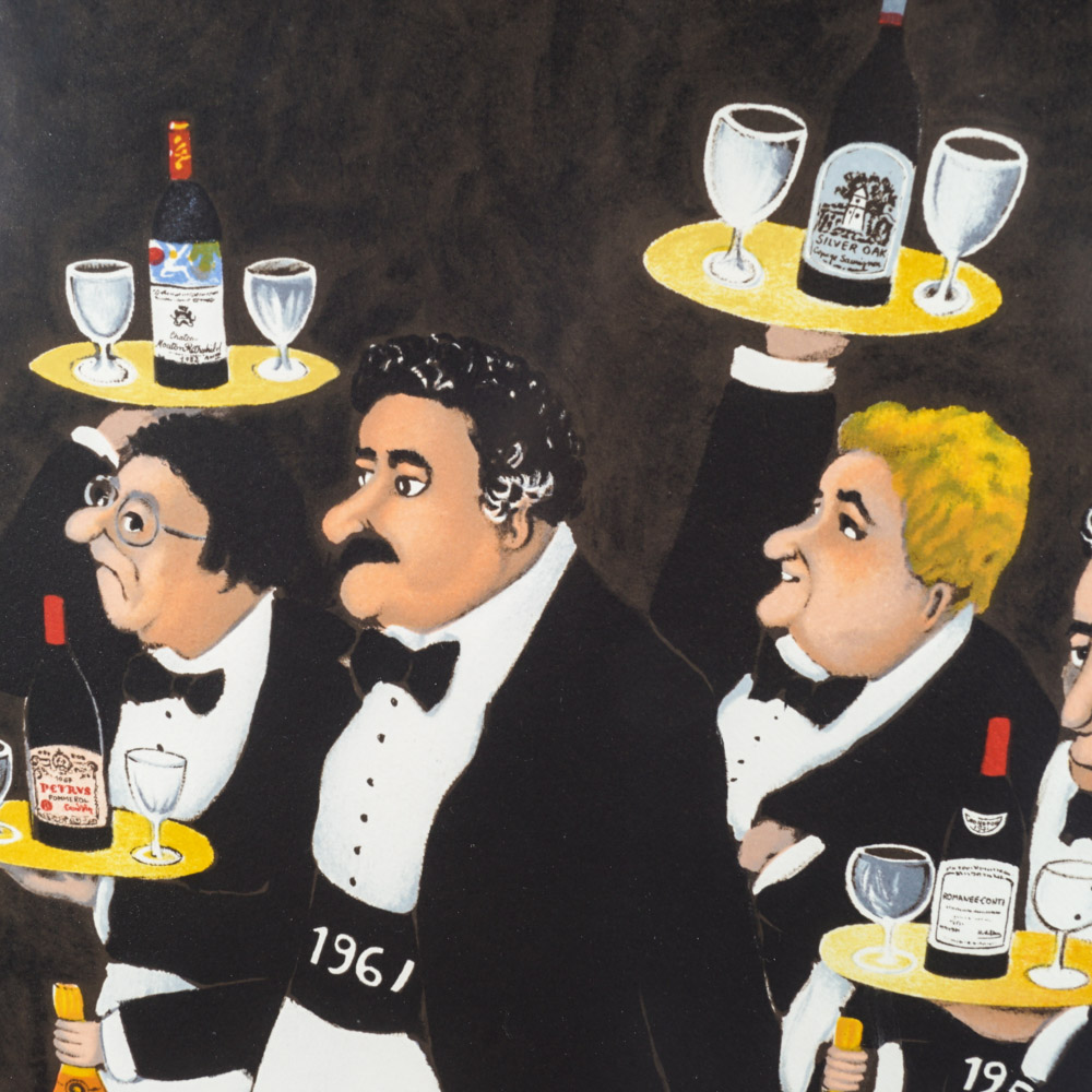 Guy Buffet Limited Edition Lithograph on Paper "Race of the Great Vintages"
