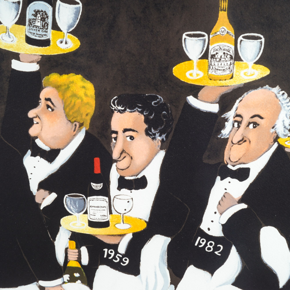 Guy Buffet Limited Edition Lithograph on Paper "Race of the Great Vintages"