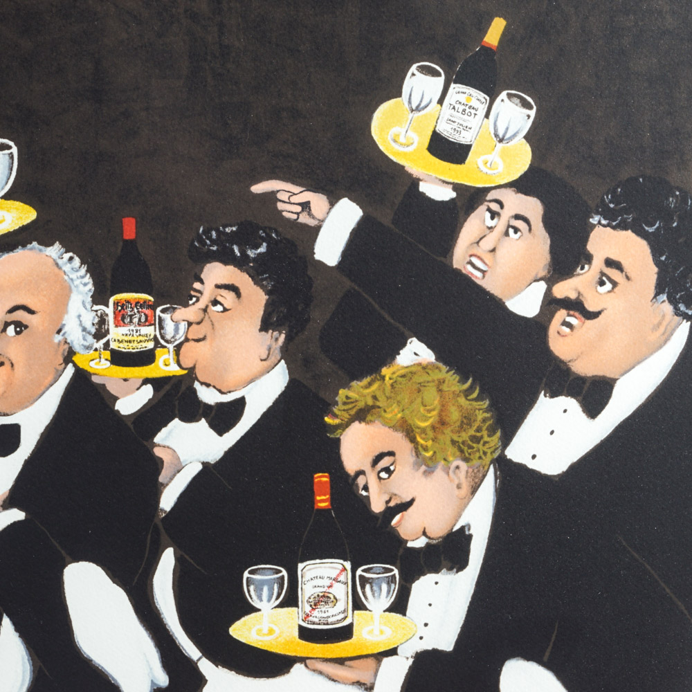 Guy Buffet Limited Edition Lithograph on Paper "Race of the Great Vintages"