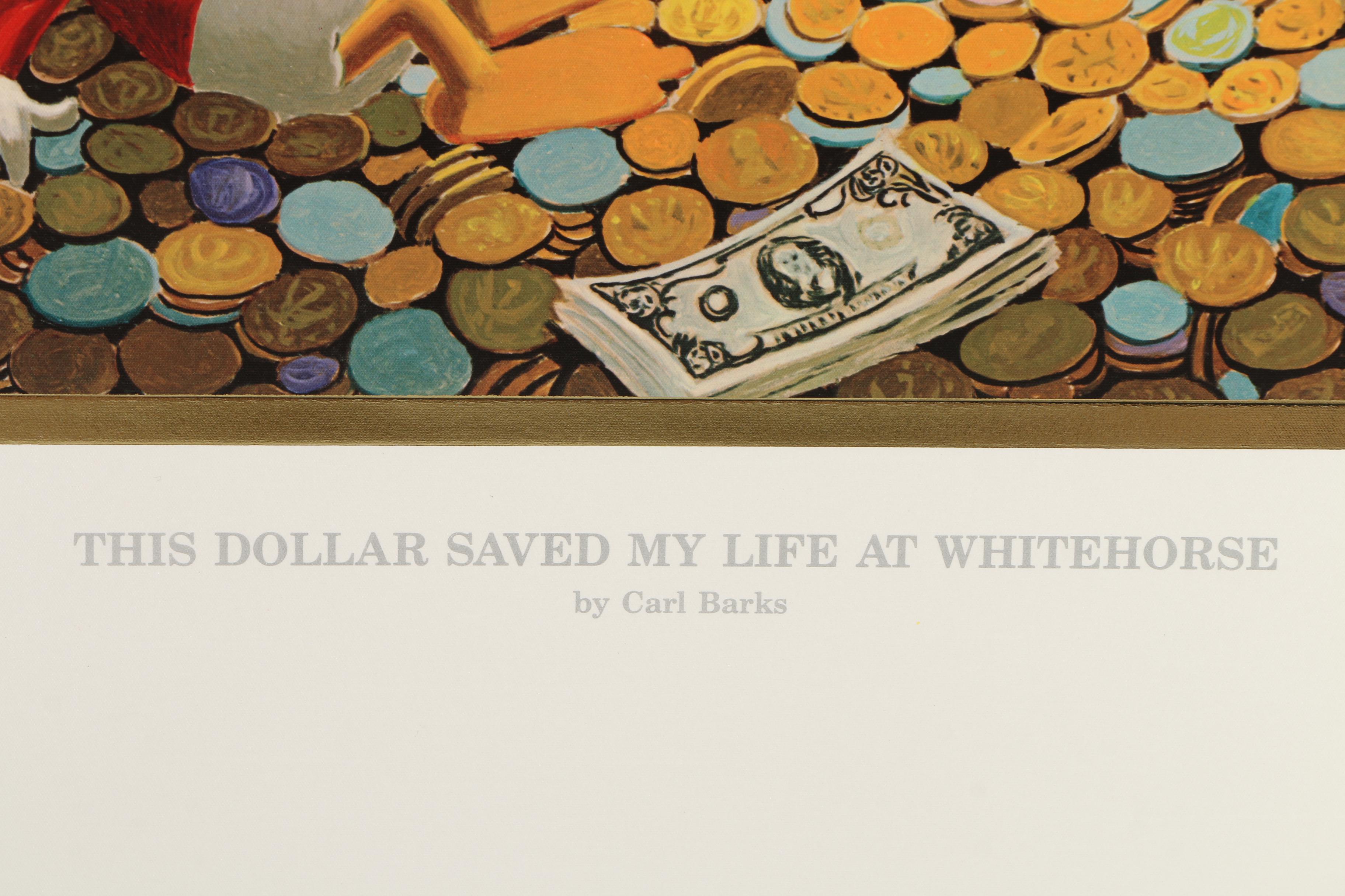 Carl Barks Limited Edition Giclee "This Dollar Saved My Life at Whitehorse"