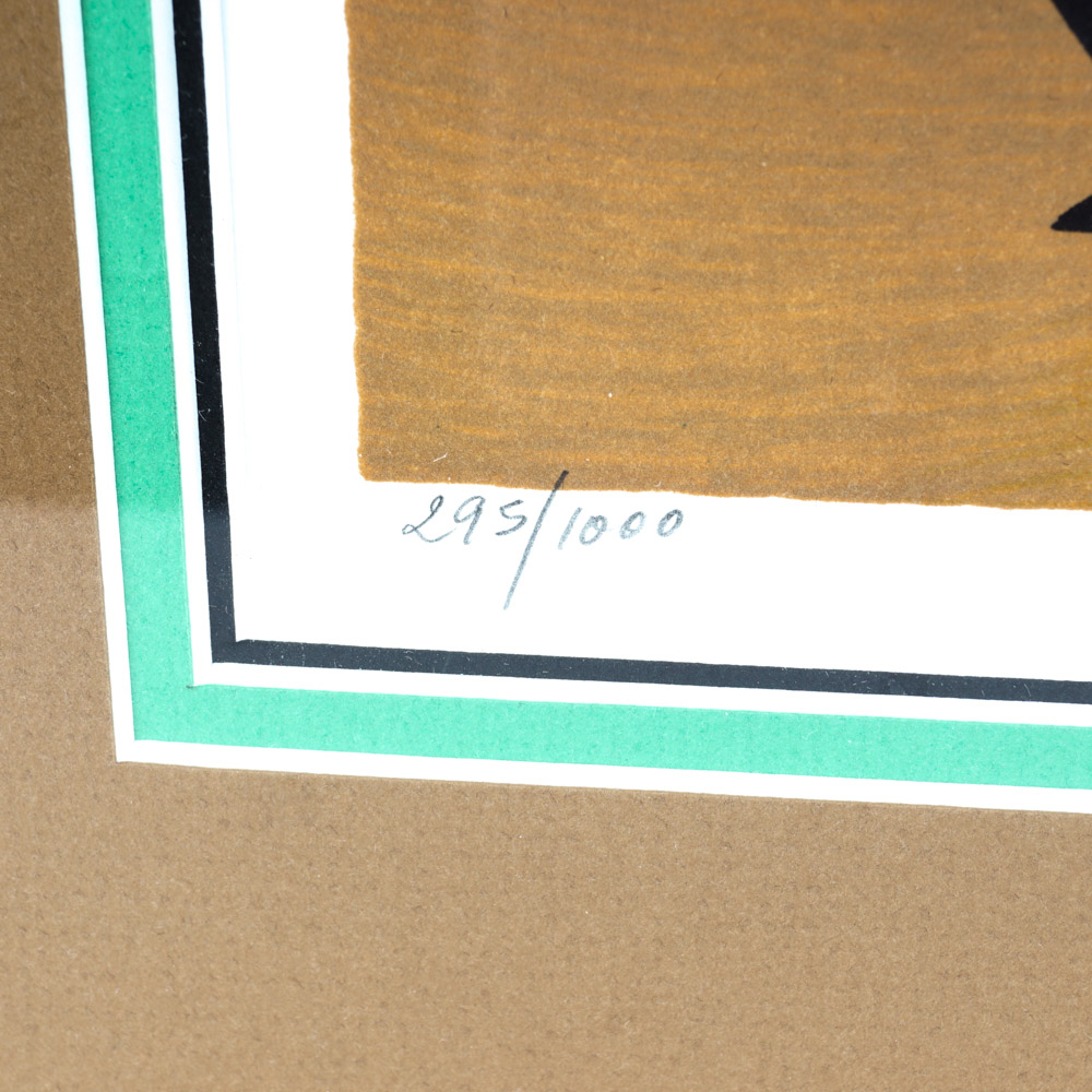 Limited Edition Lithograph on Paper of a Parade by Guy Buffet