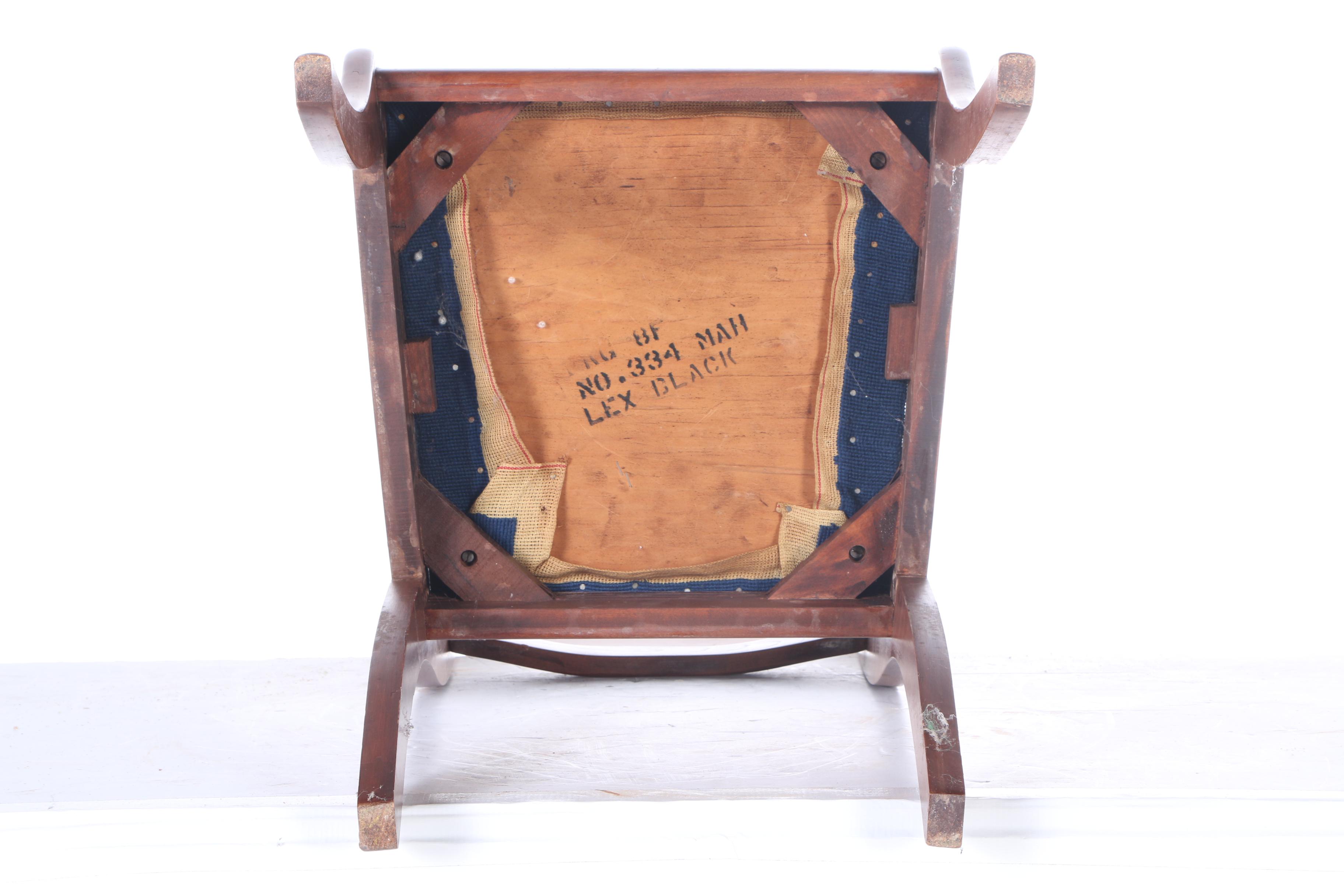 Vintage Rose-Carved Side Chair