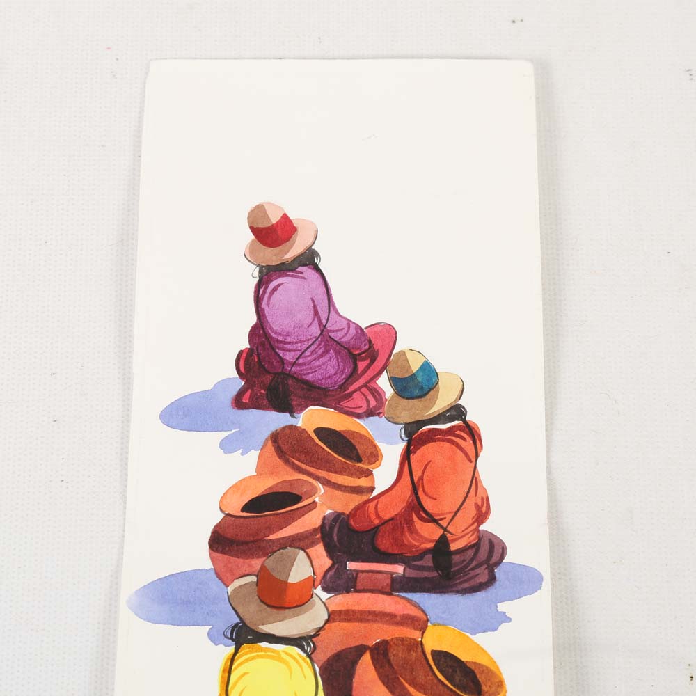 Huillia Original Watercolor