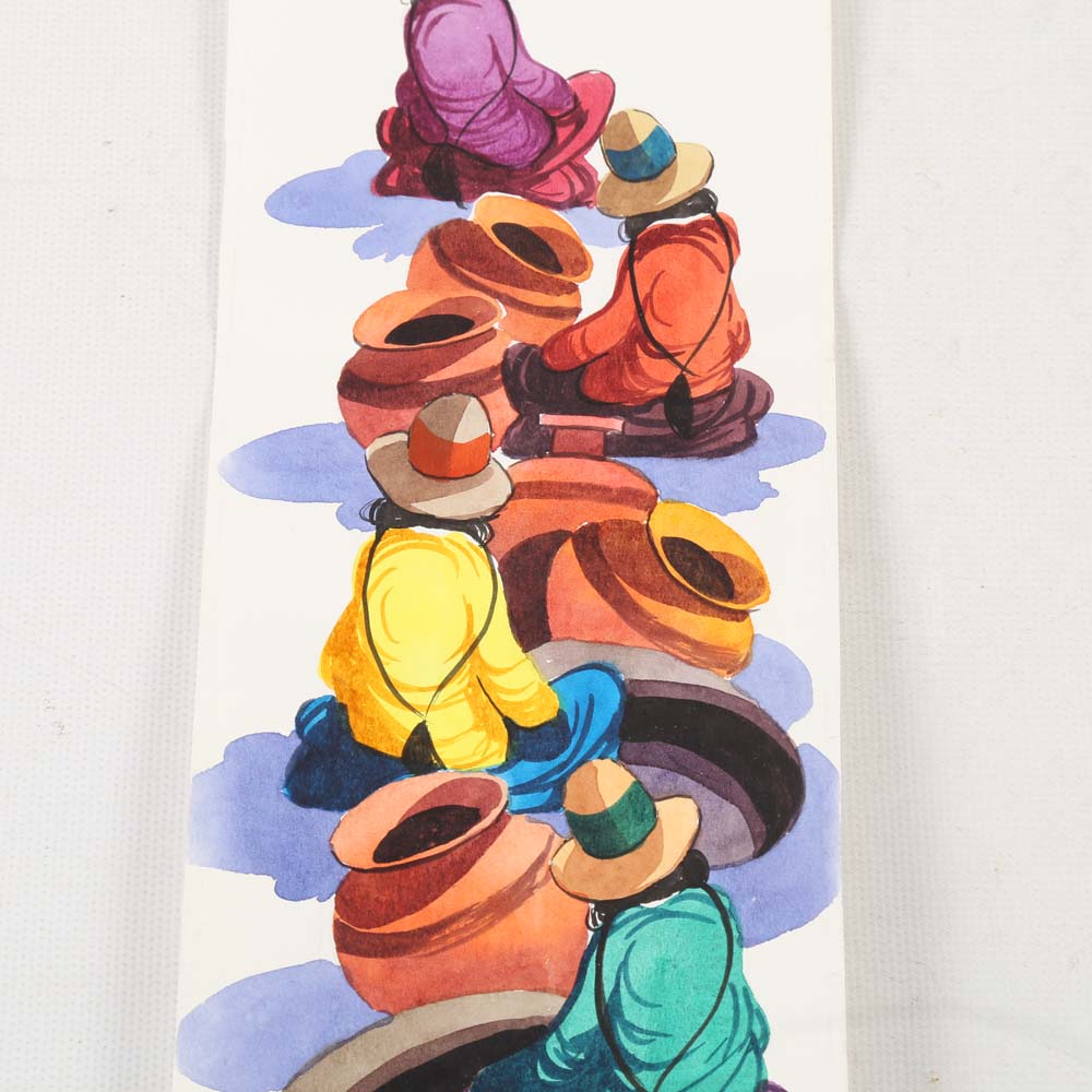 Huillia Original Watercolor