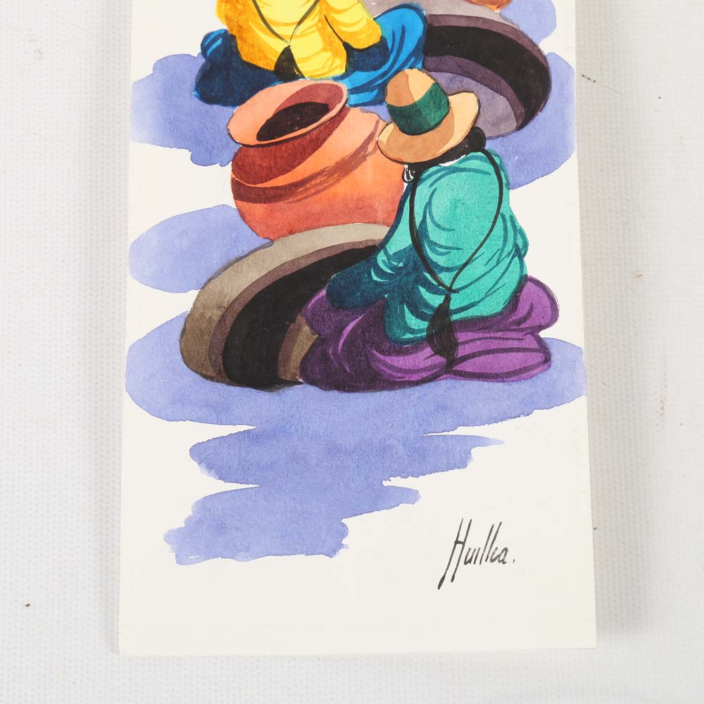 Huillia Original Watercolor