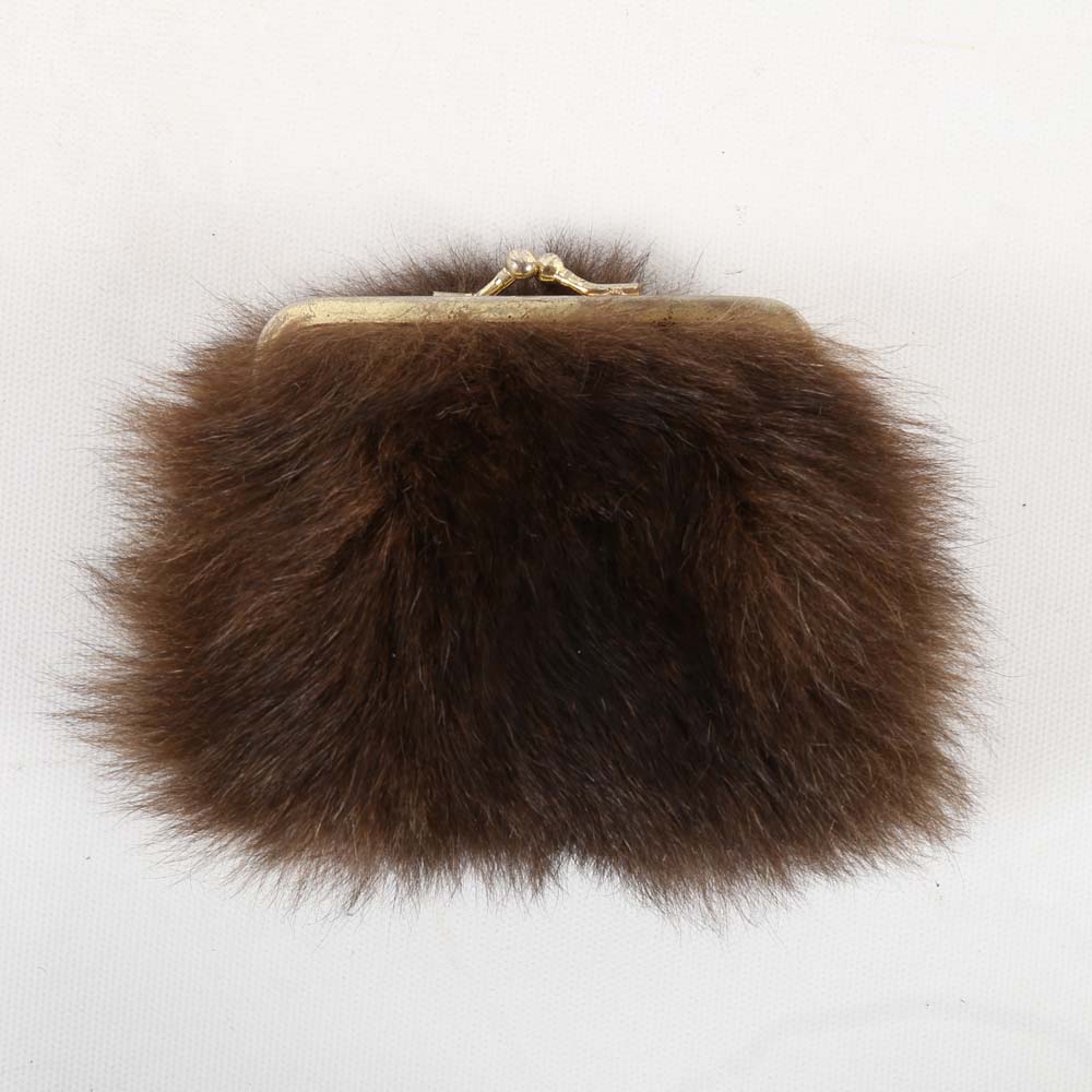Vintage Koala Fur Coin Purse