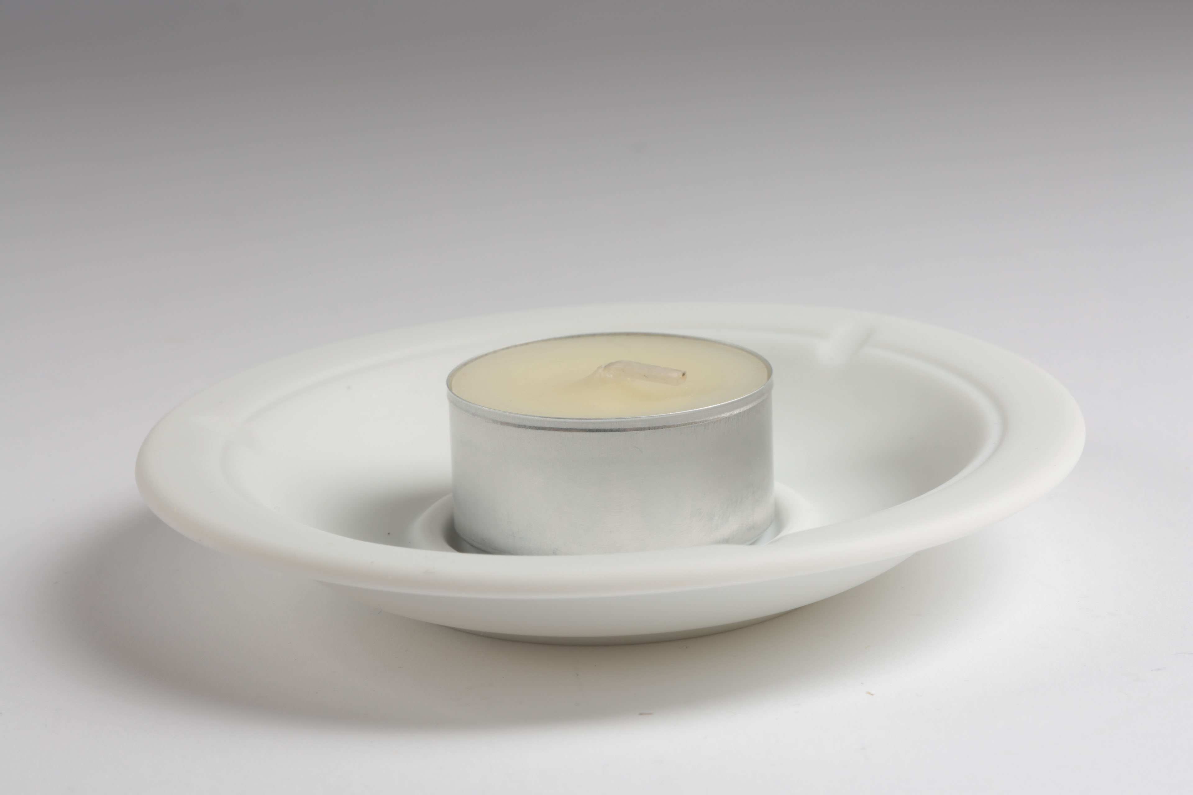 Bernardaud Bisque Porcelain Lithophane Candle Holder