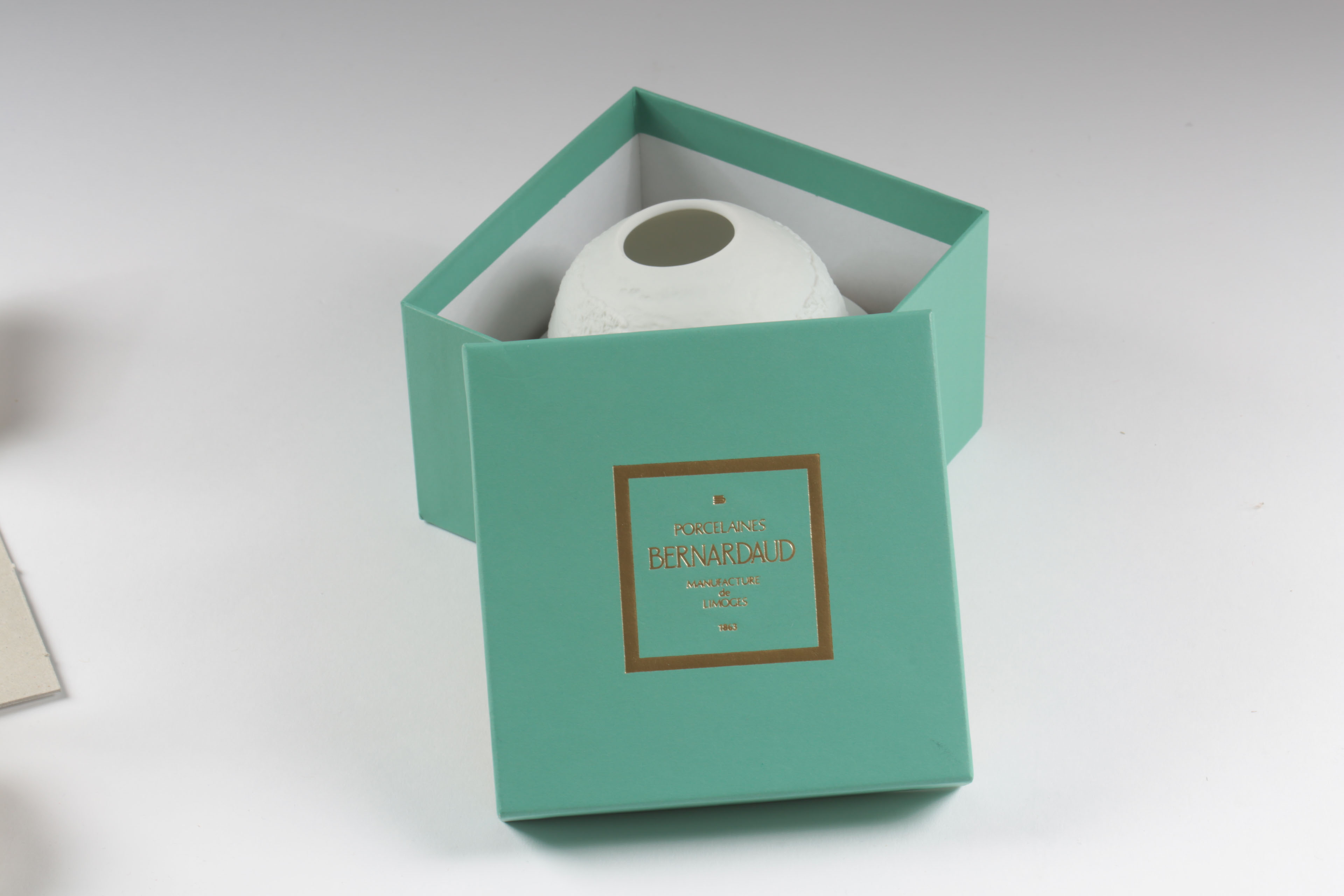 Bernardaud Bisque Porcelain Lithophane Candle Holder