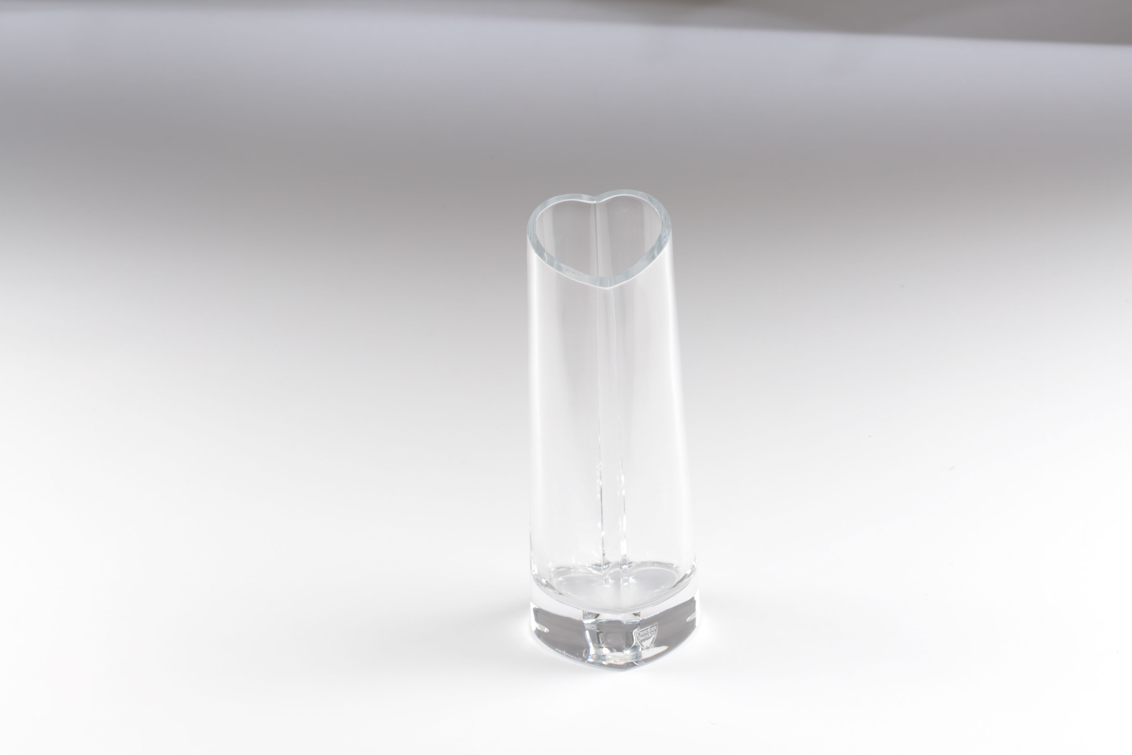 Orrefors Crystal "My Heart" Vase