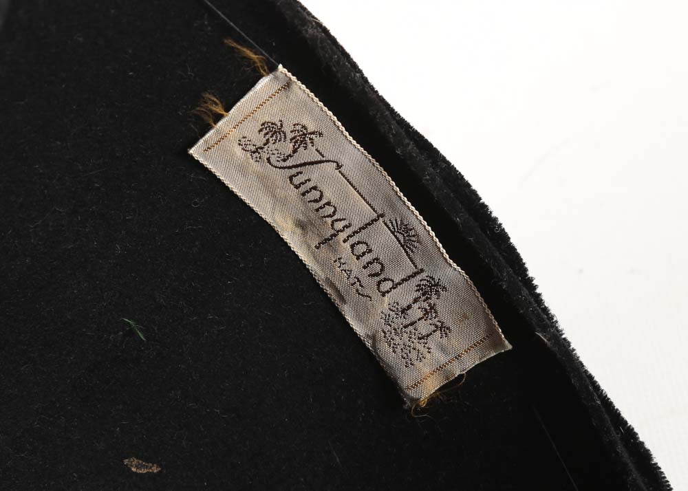 Vintage Sunnyland Black Cloche Hat