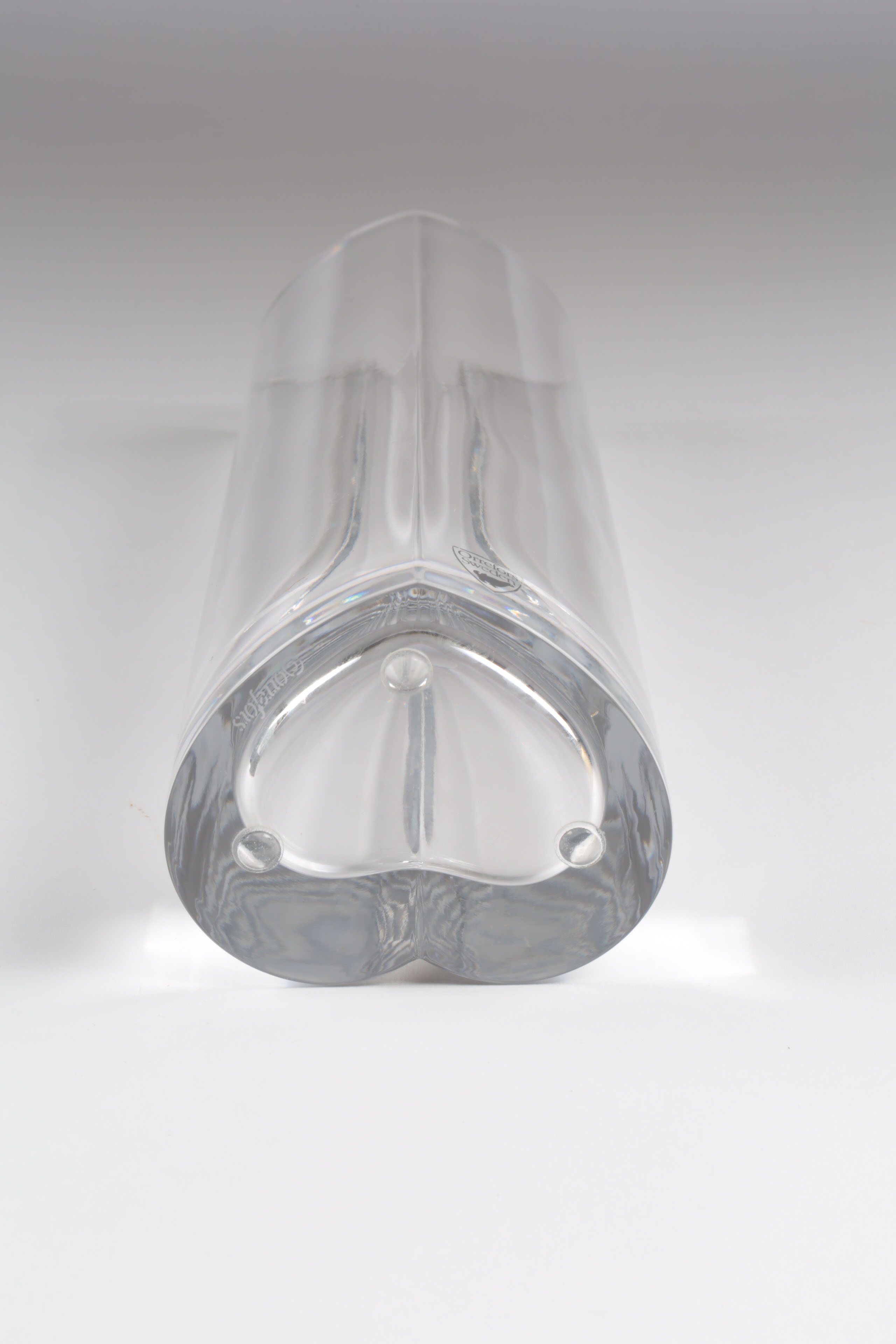 Orrefors Crystal "My Heart" Vase