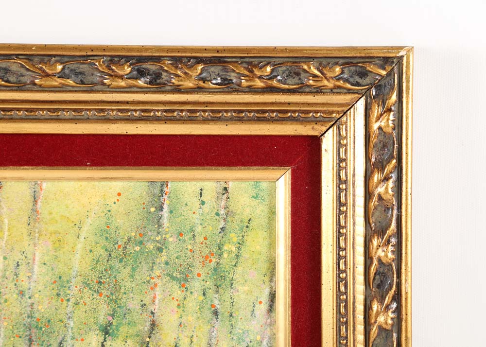 Mark Moses Original Enamel on Copper Painting