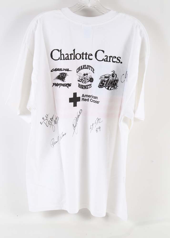 Post September 11th Charlotte Cares T-Shirt with Signatures