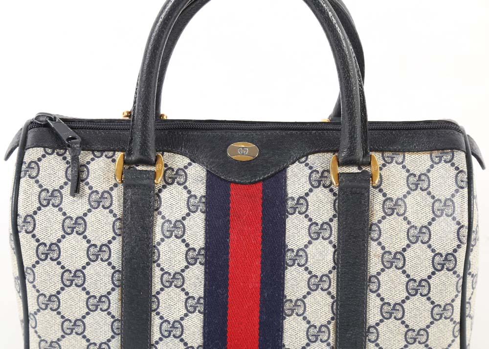 Vintage Gucci Supreme Canvas "Boston" Handbag