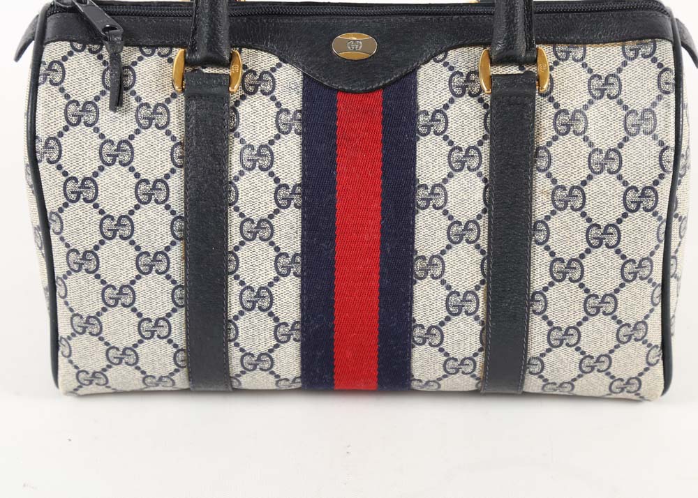 Vintage Gucci Supreme Canvas "Boston" Handbag