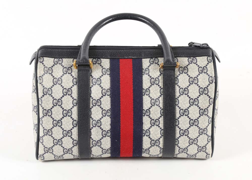 Vintage Gucci Supreme Canvas "Boston" Handbag