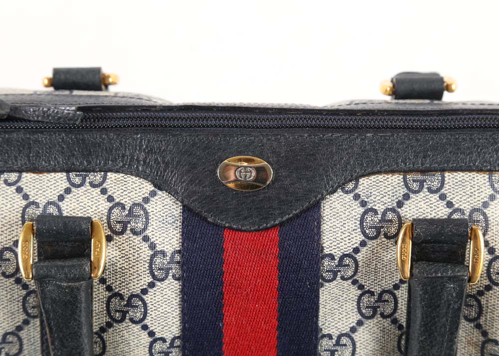 Vintage Gucci Supreme Canvas "Boston" Handbag