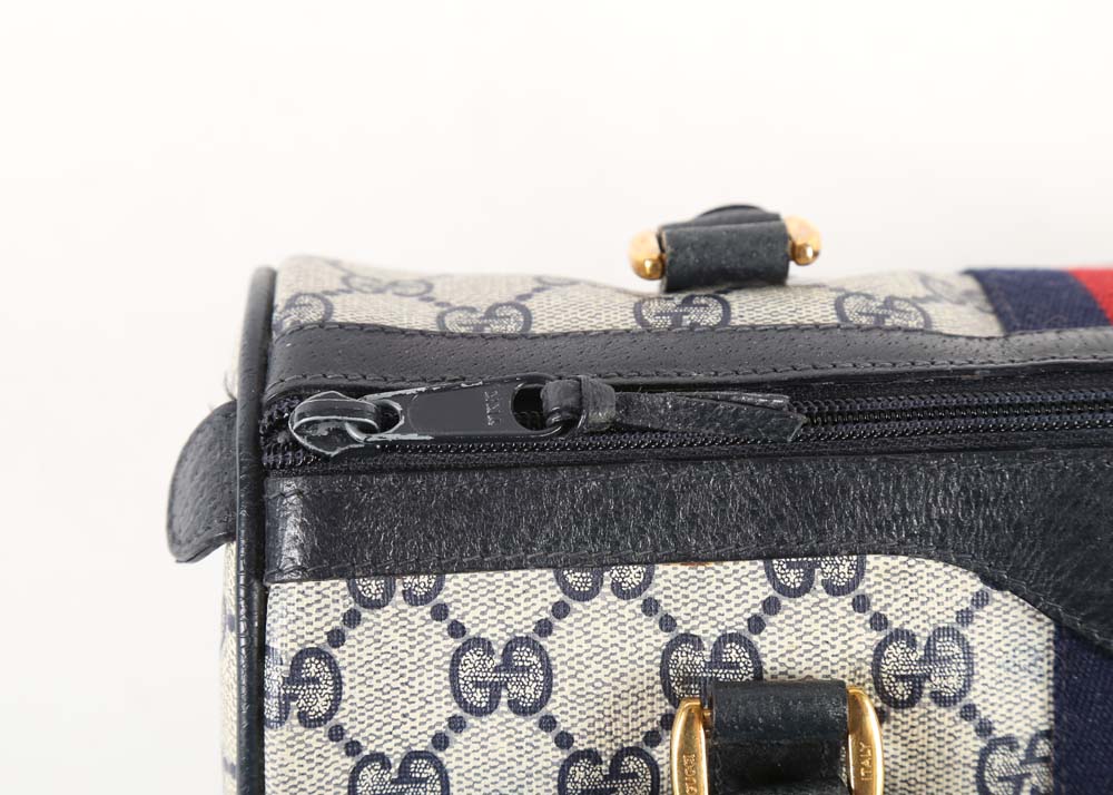 Vintage Gucci Supreme Canvas "Boston" Handbag