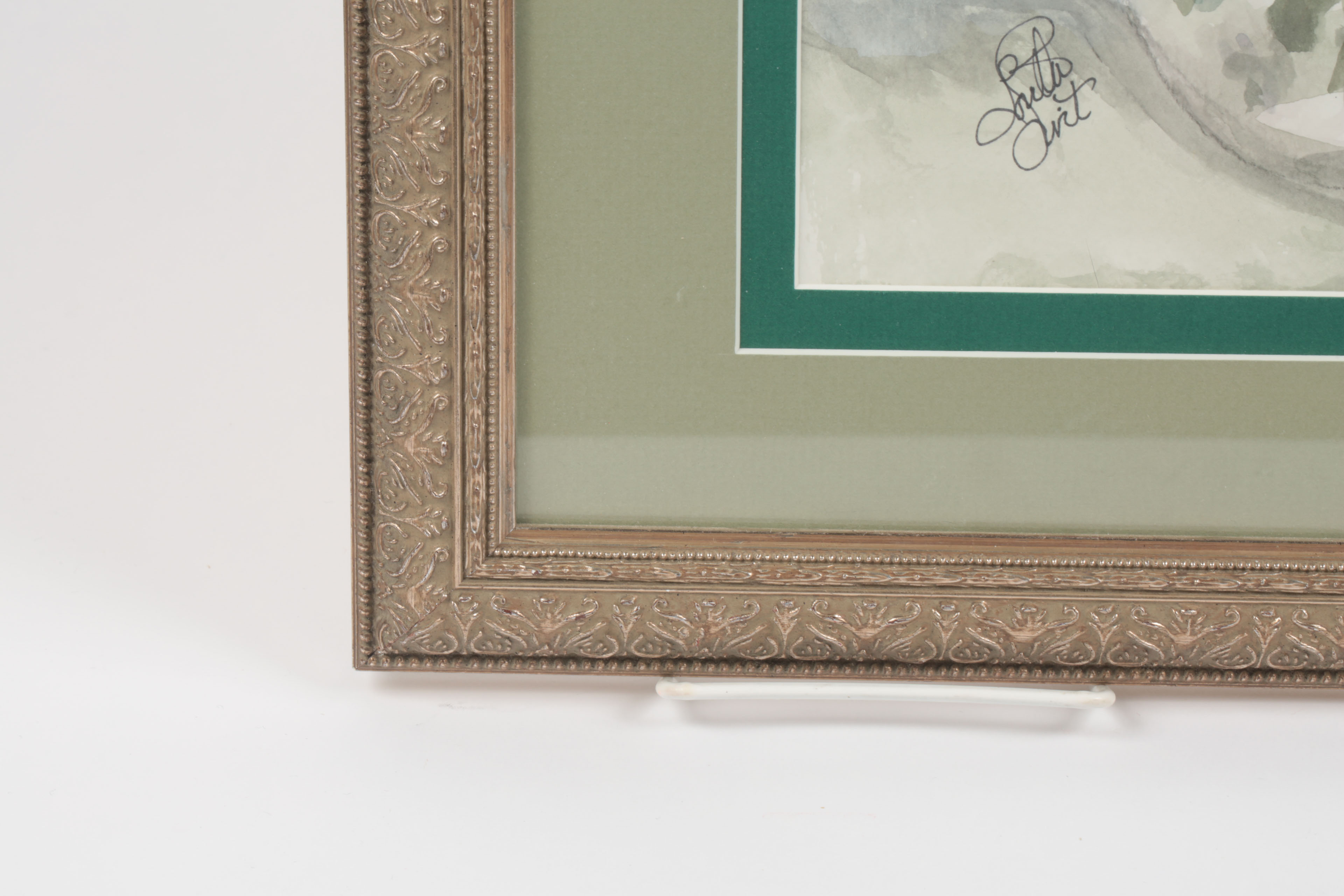 Loretta Swit Watercolor Painting on Paper of Tulips