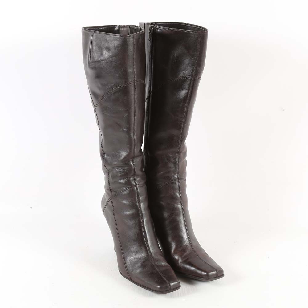 Women's Nine West Brown Leather Boots