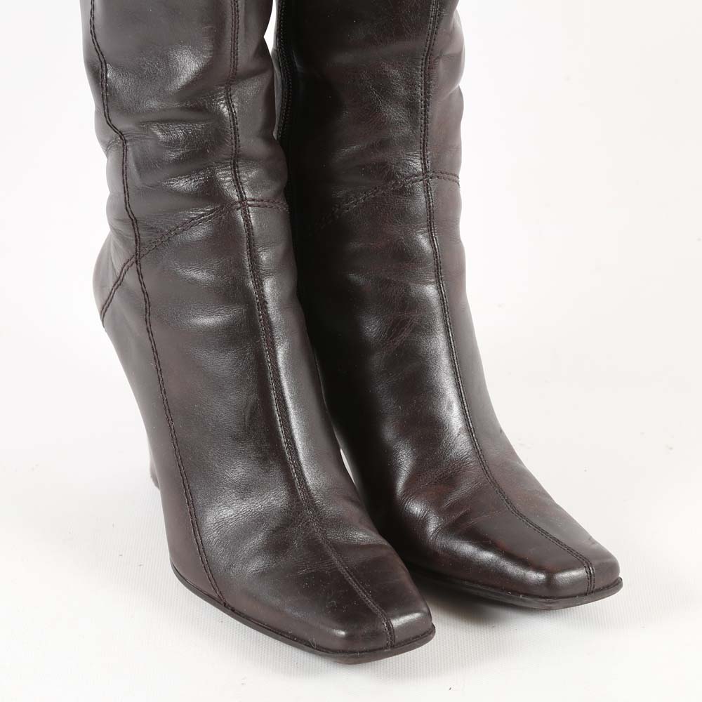 Women's Nine West Brown Leather Boots