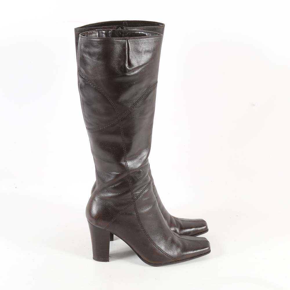 Women's Nine West Brown Leather Boots