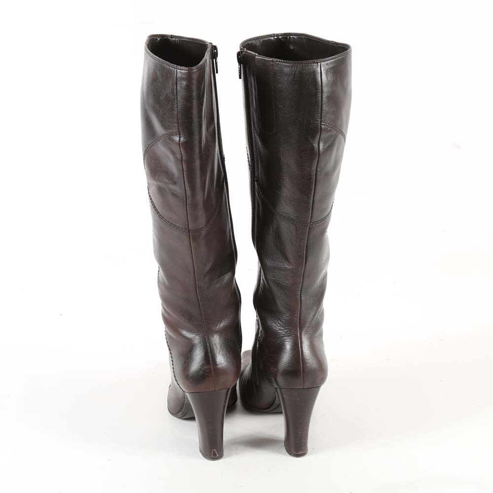 Women's Nine West Brown Leather Boots