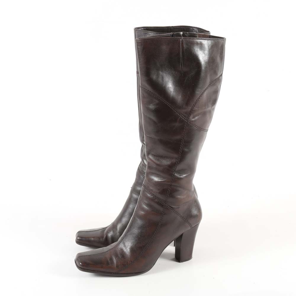 Women's Nine West Brown Leather Boots
