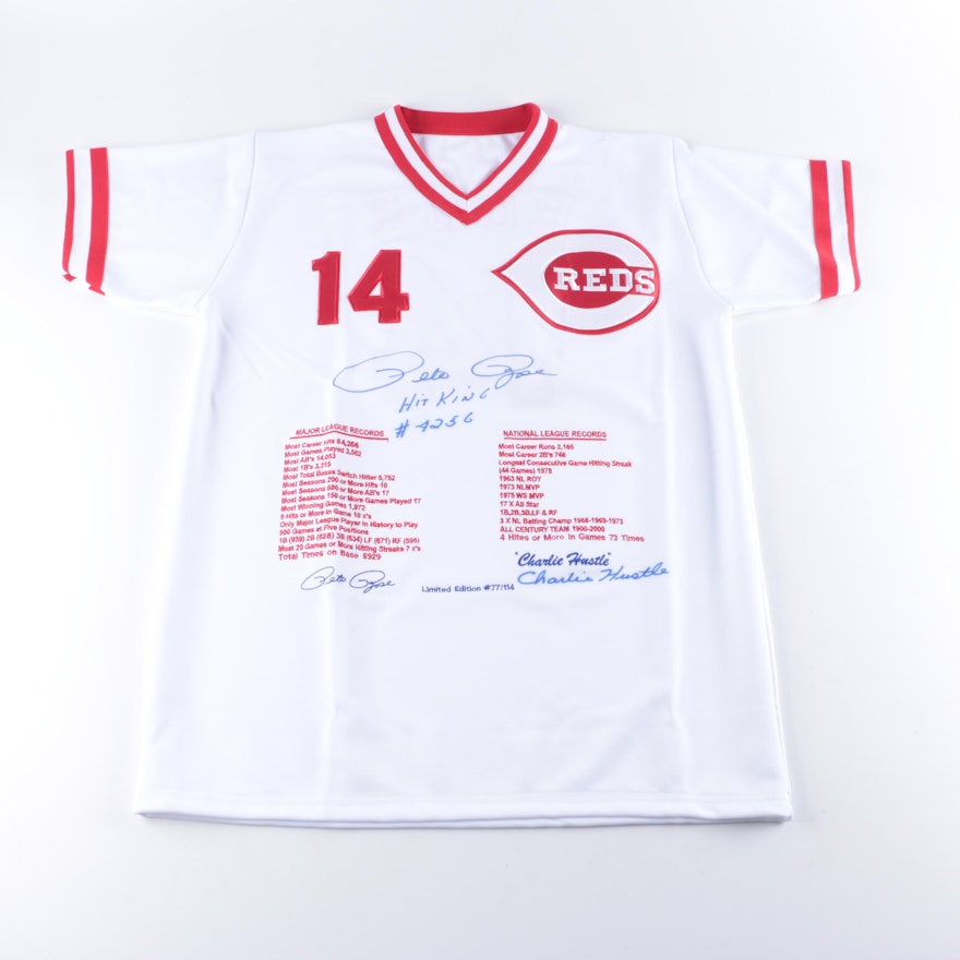 Limited Edition Autographed Pete Rose Jersey