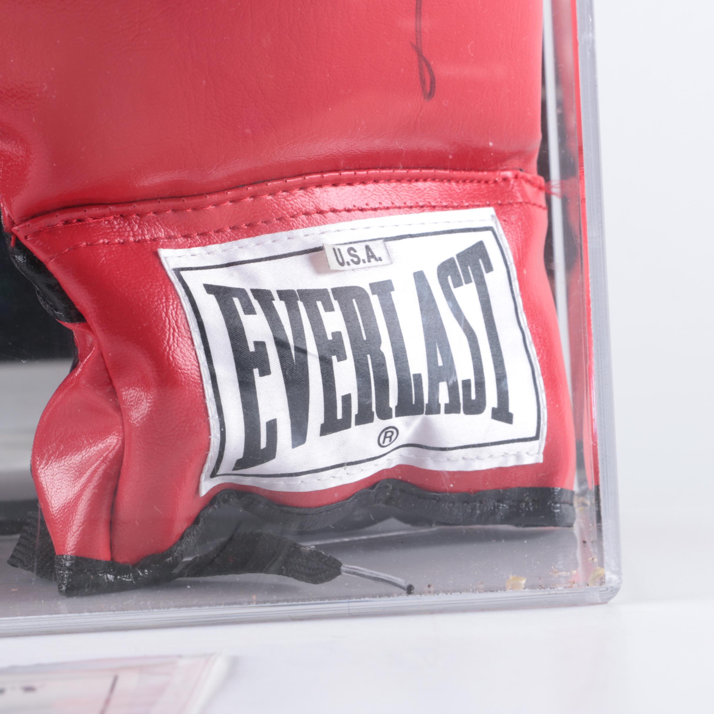 Muhammad Ali and Sugar Ray Leonard Signed Boxing Gloves