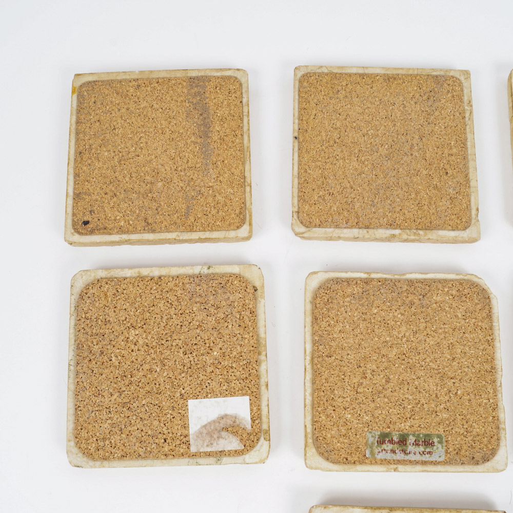 Wine Label Coasters and Wine Carafes